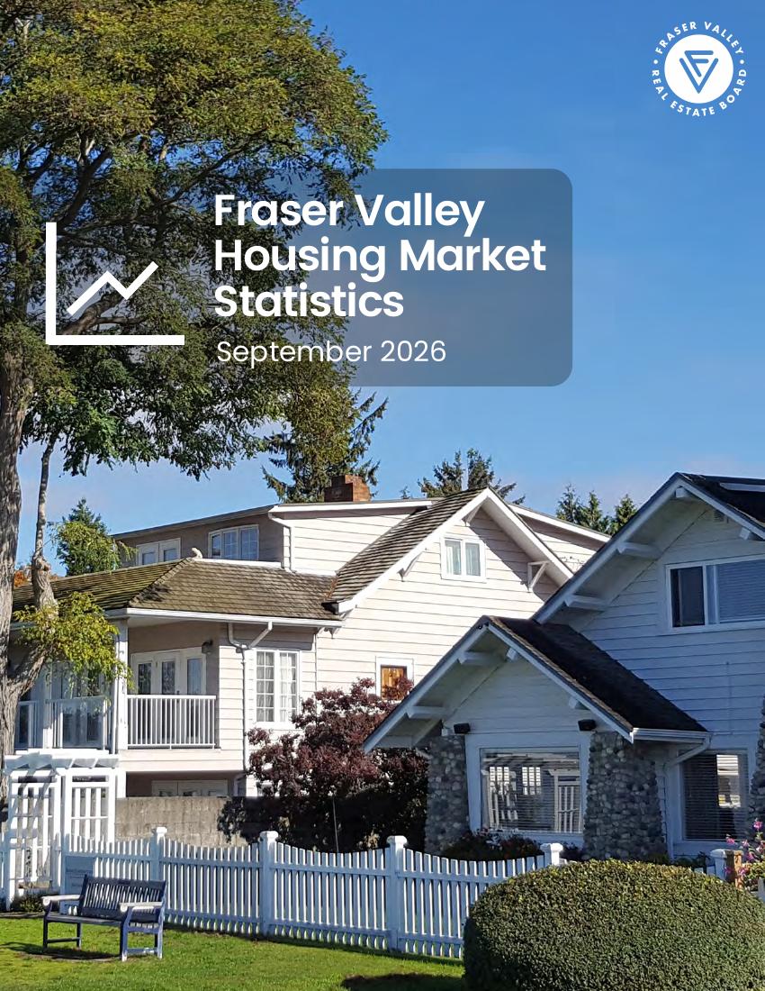 Cover of the Fraser Valley September 2026 housing market statistics report